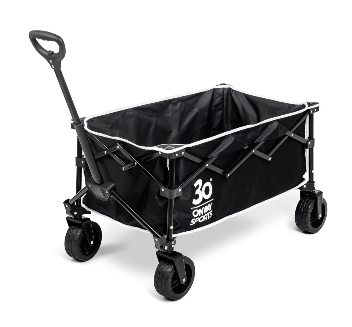 Onway Sports 30th Anniversary collapsible folding camp wagon in black