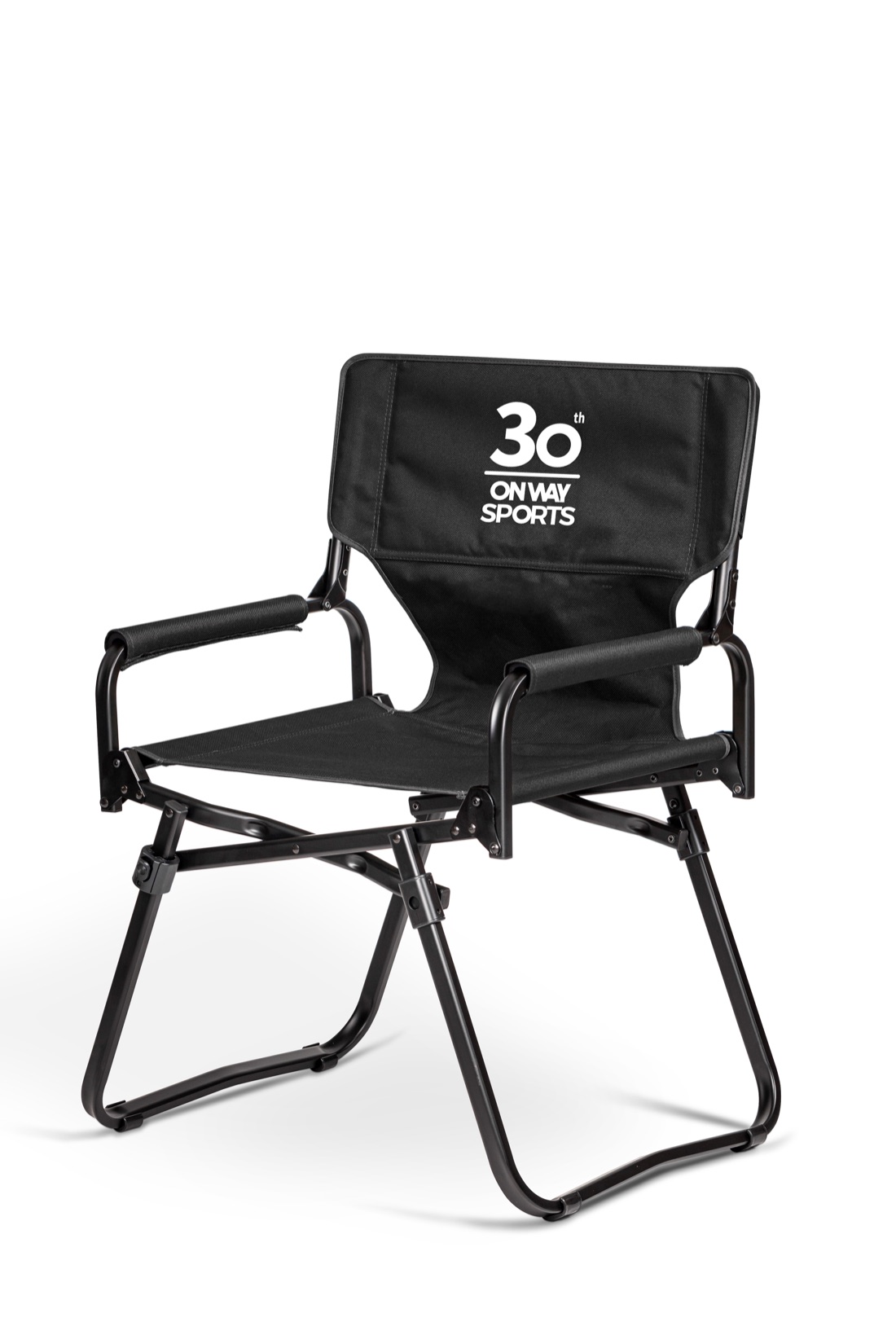 Onway Sports 30th Anniversary folding director's chair in black