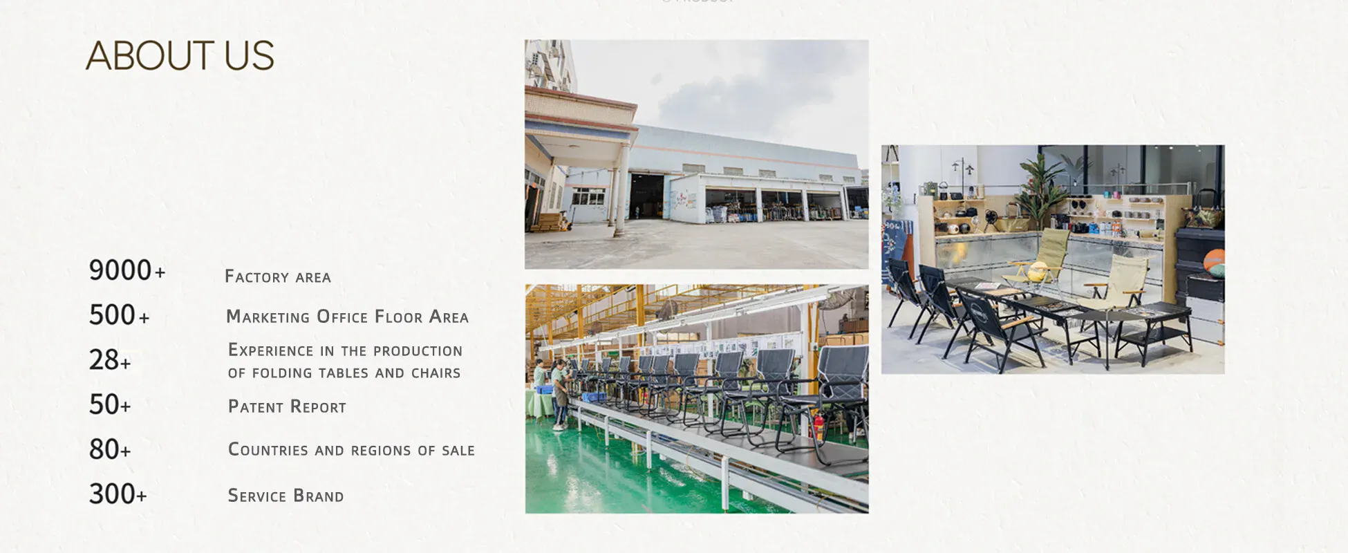 Simpleme factory production line and showroom in Foshan, China