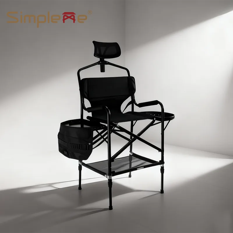 Simpleme OW-R65MLA Adjustable Round Tube Makeup Artist Chair